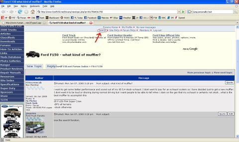 2001 Ford F-150 - Search Tool!