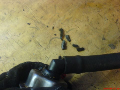 1986 Ford Bronco - had to chip the old grommet away