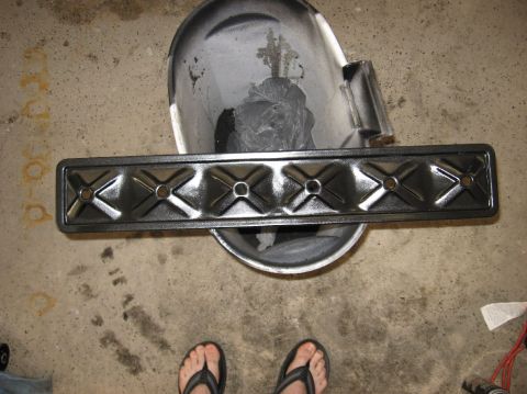 1978 Ford Bronco - Pushrod cover, also painted with engine enamel.