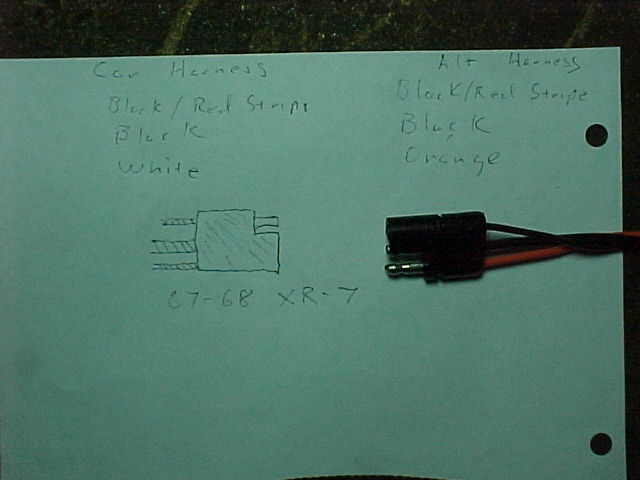 Alternator harness