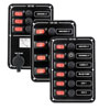 1991 Ford Bronco - These panels feature multiple switches and breakers for electrical control in a vehicle.