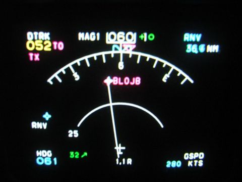 1989 Ford Bronco - This is a screenshot of an aircraft's navigation display, not a 1989 Ford Bronco.