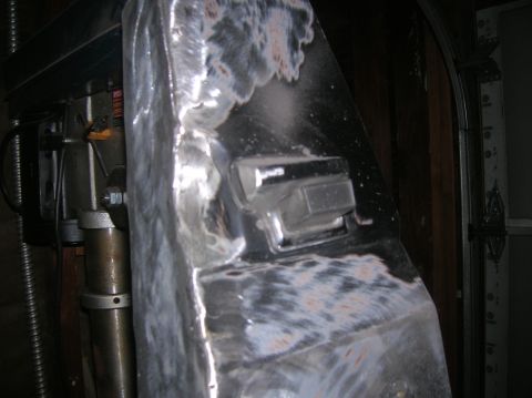 1985 Ford Bronco - door handle trimmed down