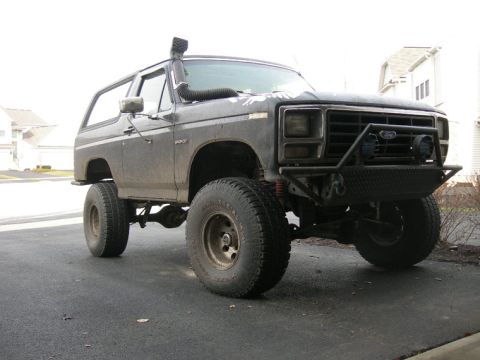 1985 Ford Bronco - After a quick ride at power line trials. 1/8/08
