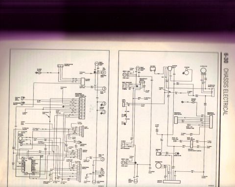 1978 Ford Bronco - Scanned chassis-electrical manual page detailing blower motor, lighting, ignition, and wiper wiring circuits with color codes.