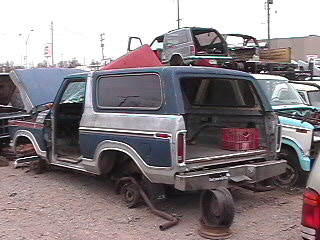 1979 Ford Bronco - This is the newest addition to the project. The donor truck. Found this virtually rust free body in a yard and decided $200 was a good pric…
