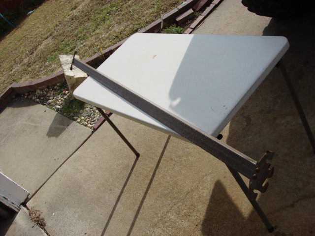 I needed to build a mount for the sub-amp and fuse block. I got a few of these bed rails. they make great metal for different projects. in this case i wanted a bord under the pass seat and off the floor. so i started with a bed rail like this one.
