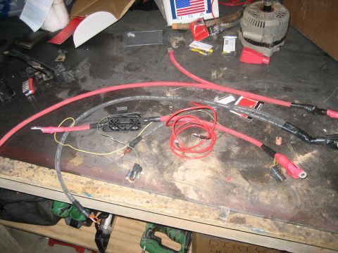 1996 Ford Bronco - new positive from battery to starter and ignition switch, negative from battery to block and body, and alternator charging cable, all done…