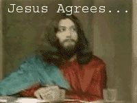 1989 Ford Bronco - A figure resembling Jesus is shown with text overlay.