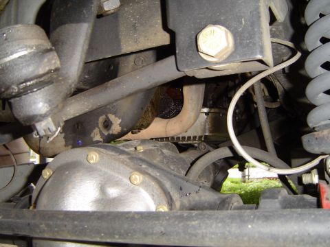 1989 Ford Bronco - Bad pic of crossmember clearance