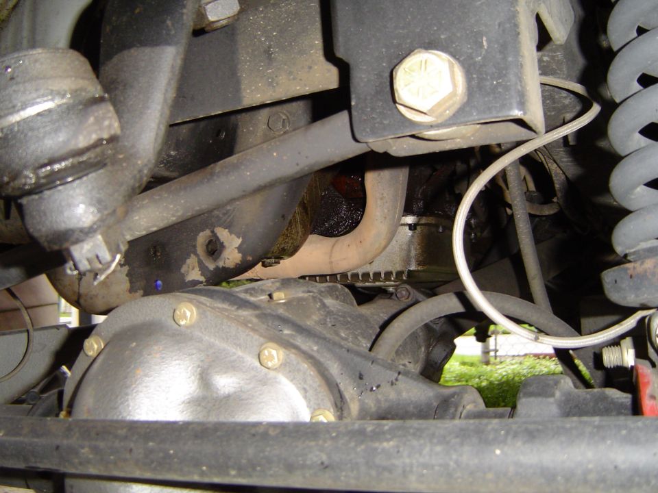 Bad pic of crossmember clearance