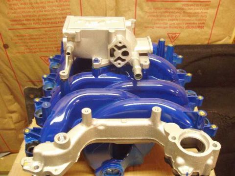 1996 Ford Crown Victoria - "custom" Anodized Blue PI intake