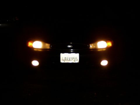 1998 Ford Contour - Contour with its fogs on, they work good...