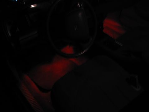 2001 Ford Crown Victoria - My new footwells lights :)