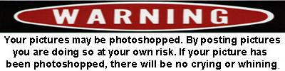 1970 Mercury Cougar - A warning sign states that pictures may be photoshopped and users post at their own risk.