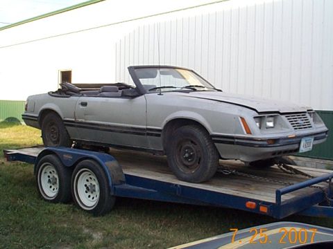 1984 Ford Mustang - this how i got her.
