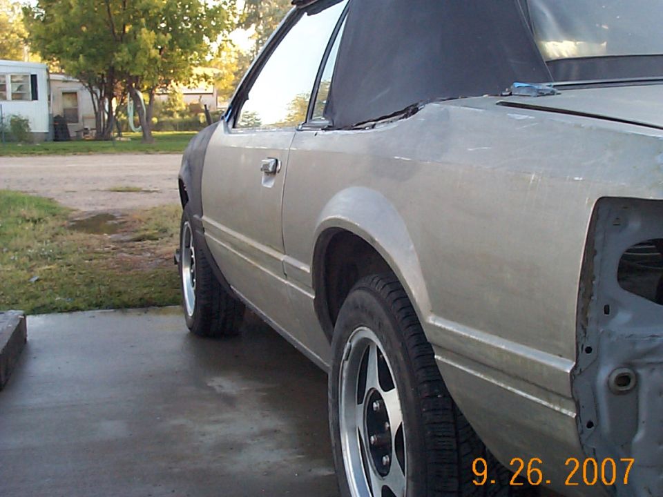 after her paint striped off, no primer yet!