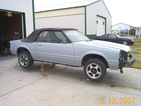 1984 Ford Mustang - now in primer.