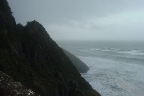1993 Ford Bronco - Stormy ocean and coastline scene, with Supermotors.net logo visible.
