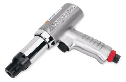 1992 Ford Bronco - A close-up of a Snap-on air hammer tool, showing its metallic finish and red adjustment ring.