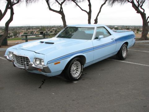 1972 Ford Ranchero - My baby blue 72 "S" GT in the us before getting it to Norway