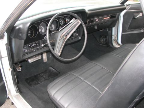 1972 Ford Ranchero - Good interior with the rally instr, Baby blue 72