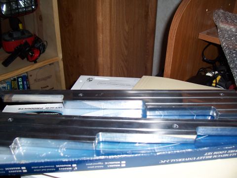1979 Chevrolet Camaro - An aluminum billet loom set is shown in its packaging, with part numbers visible on the blue box.