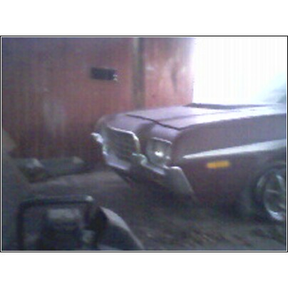 1972 Ford Ranchero - Front view of a 1972 Ford Ranchero, showing its distinctive grille and bumper.