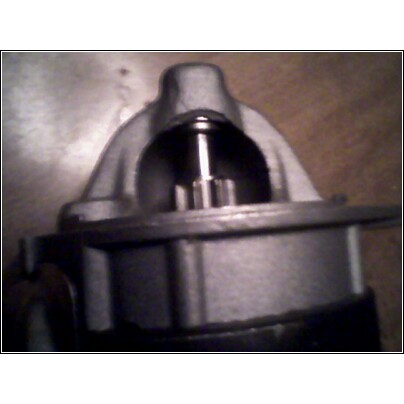 1972 Ford Ranchero - Close-up view of a starter motor component, likely for an older vehicle.