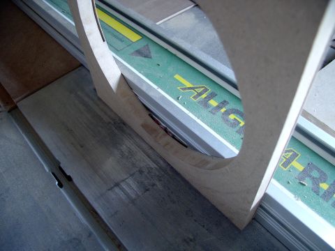 1986 Ford Bronco - Set the table saw at the blade's width to shave off the majority of the covers backside material.