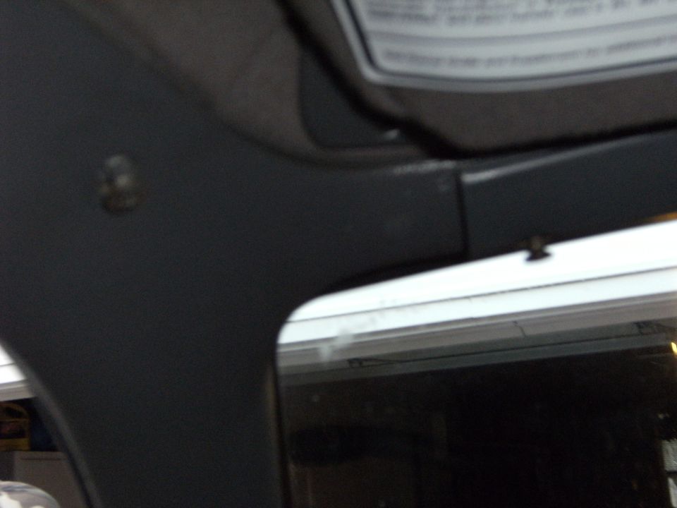Removed the screws from these two trim peices.