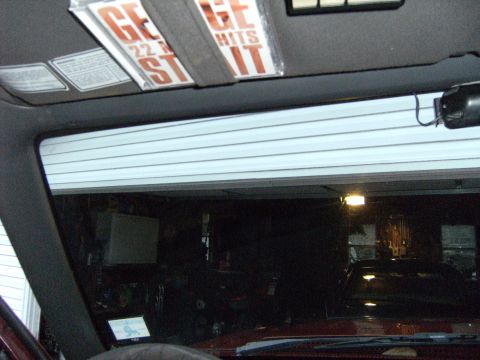 1992 Ford F-150 - Then ran the wire behind the trim peices I loosened up.