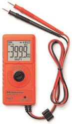 1993 Ford Bronco - A digital multimeter with its leads connected, ready for use.