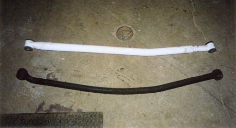 1979 Ford Bronco - New tracbar vs. stock (and bent)