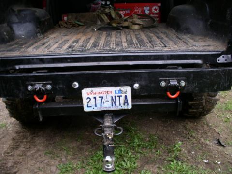 1979 Ford Bronco - Rear bumper w/ recovery points.