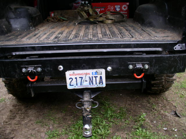 Rear bumper w/ recovery points.