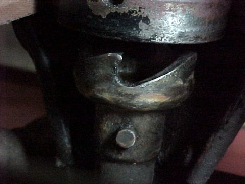 1912 Ford Model T - Crank ratchet is riveted in place