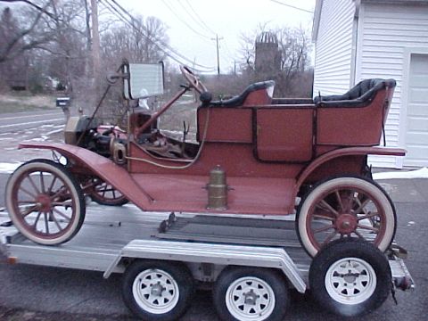 1912 Ford Model T - This 1912 Ford Model T is loaded onto a trailer for transport.