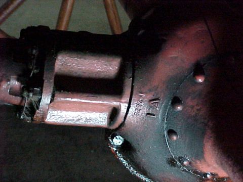 1912 Ford Model T - Detail of an engine component, likely from a vintage Ford.