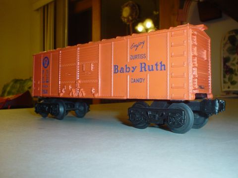 2000 Ford Crown Victoria - Toy train car with 'Baby Ruth Candy' branding.