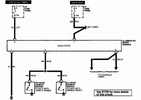 1993 Ford Taurus - This is a wiring diagram, not a photo of a vehicle.