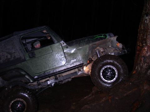 1979 Ford Bronco - Another shot of ryan, going for the tree this time.