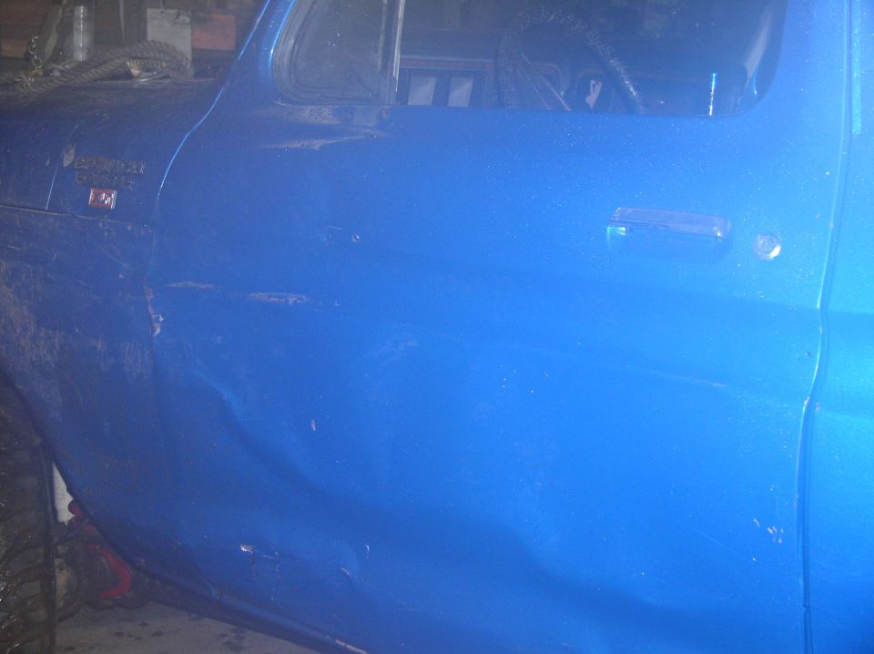 Drivers side door, not as bad as the passenger door.