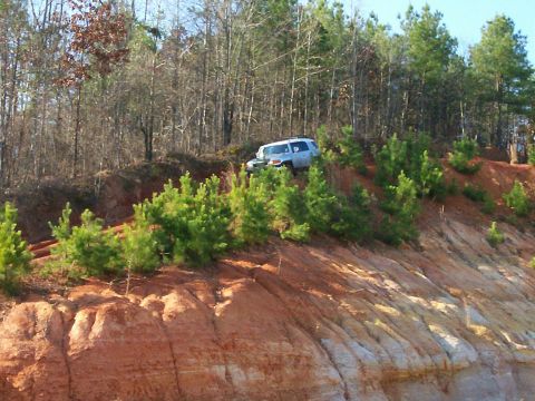 1993 Ford Bronco - Silver FJC going down Solihull exit ramp