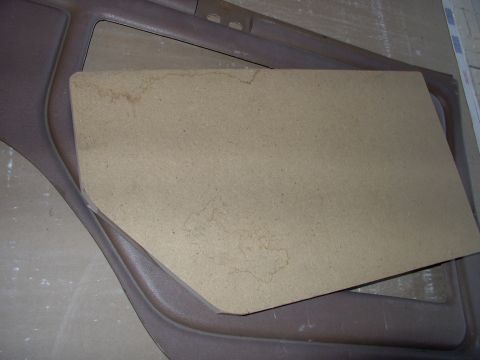 1986 Ford Bronco - I cut it to fit just inside the fine Corinthian vinyl wall's cut out. If it's still slightly too large I'll trim the vinyl with a carpet kn…