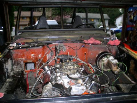 1979 Ford Bronco - Chebby 350 fits nice.