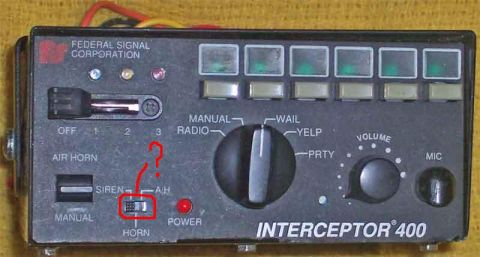 1998 Ford Crown Victoria - This is a Federal Signal Interceptor 400 siren control unit, not a 1998 Ford Crown Victoria.