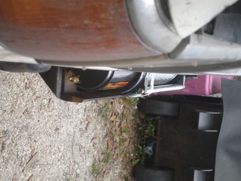 1989 Ford Bronco - Close-up view of a winch mount assembly, likely for off-road use.