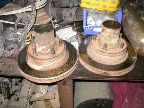 1990 Ford Bronco - D44 TTB hub and rotor assemblies