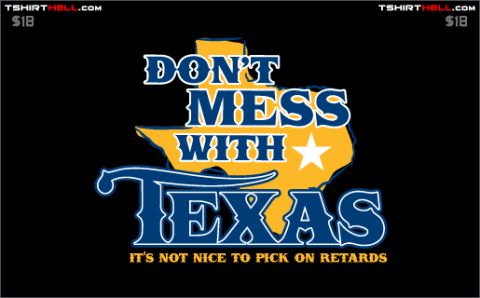 1989 Ford Bronco - The 'Don't Mess With Texas' slogan is displayed prominently on this graphic.